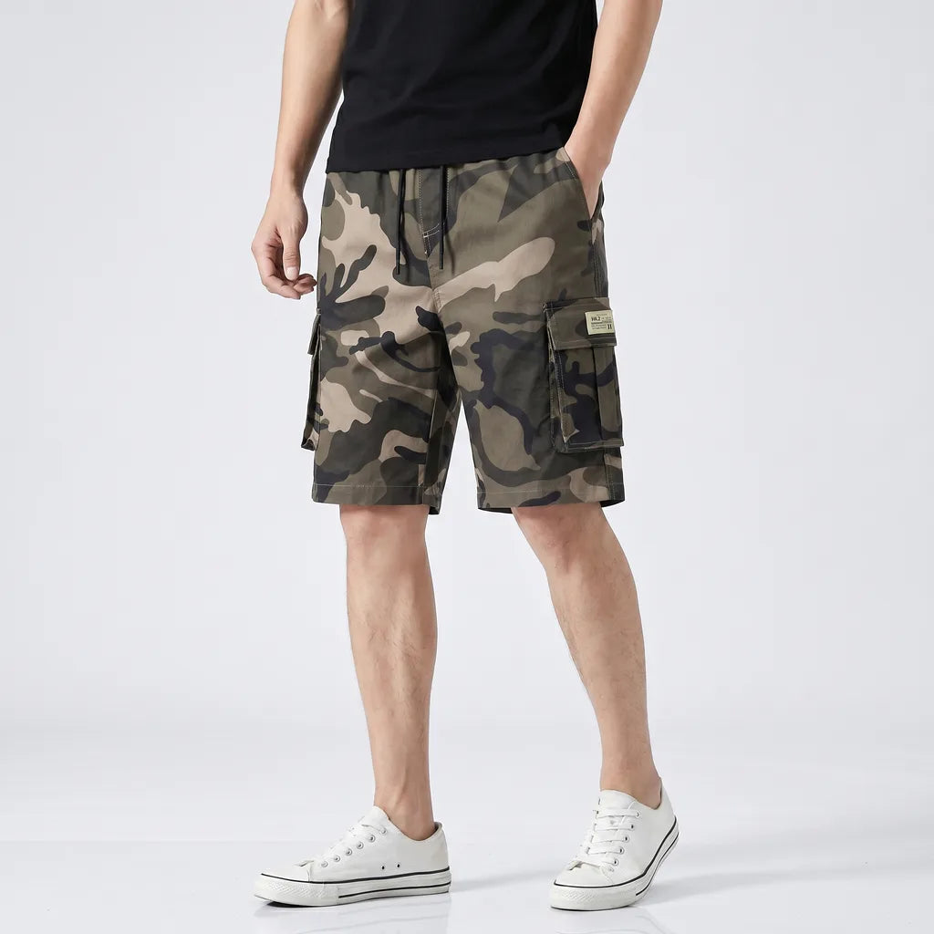 Camo Khaki Dempsey Cotton Cargo Shorts 2