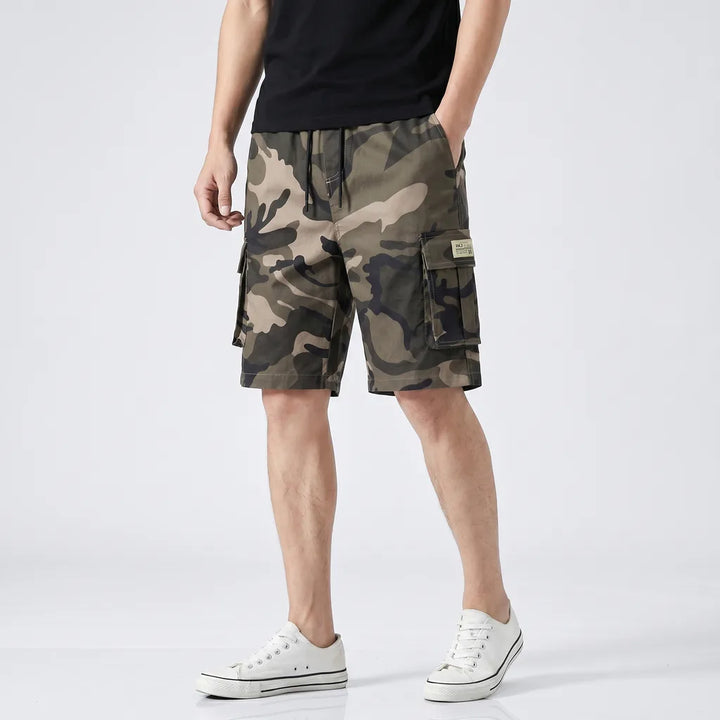 Camo Khaki Dempsey Cotton Cargo Shorts 2