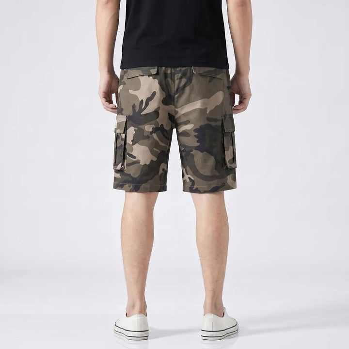 Camo Khaki Dempsey Cotton Cargo Shorts 4