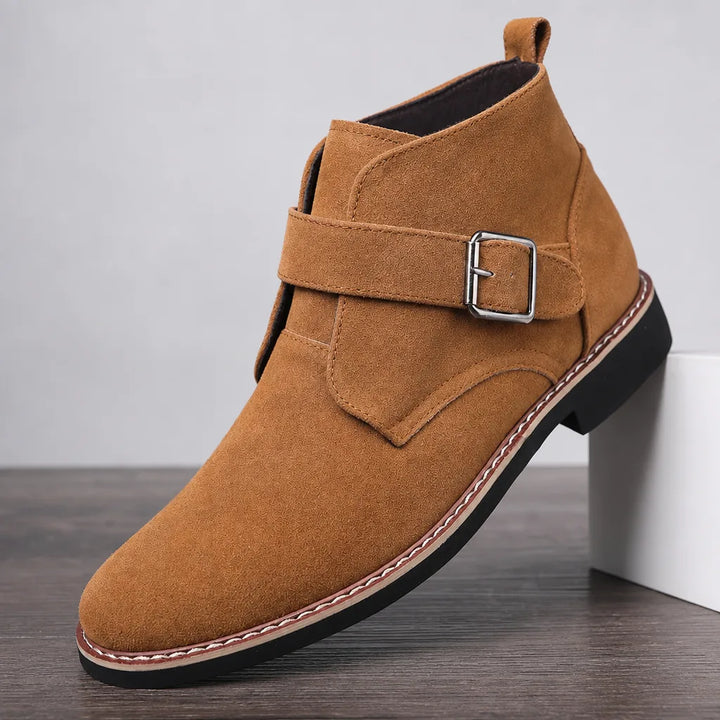 Men's Brown Josephine Buckle Ankle Boots