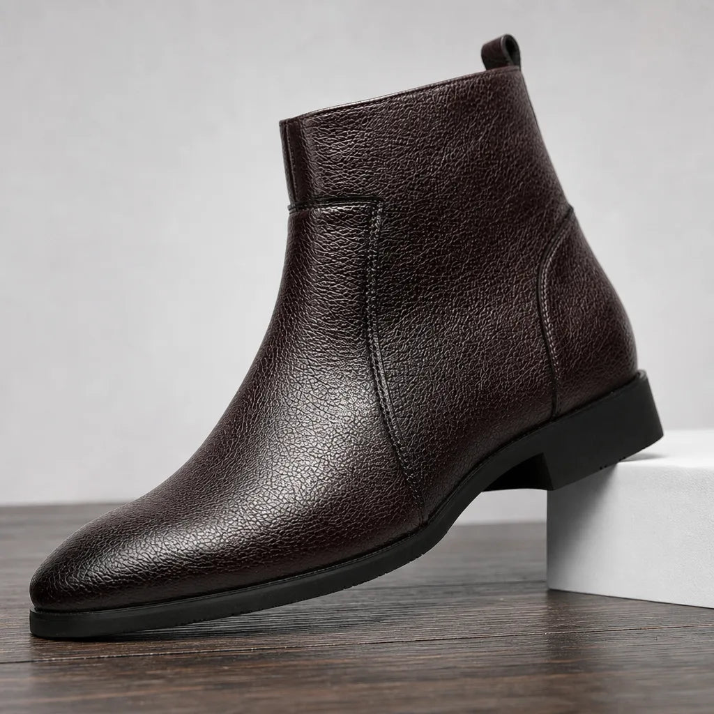 Men's Red Carlisle Side Zip Boots