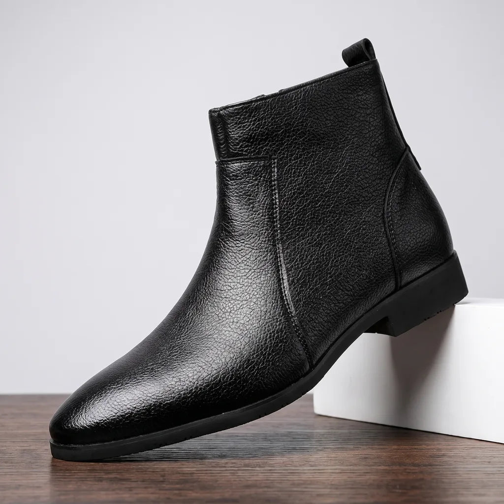 Men's Black Carlisle Side Zip Boots
