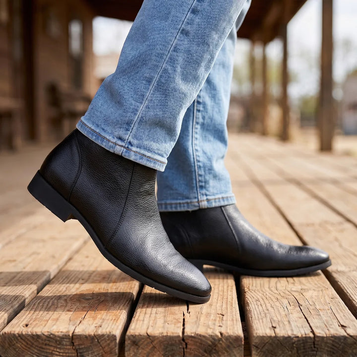 Men's Black Carlisle Side Zip Boots