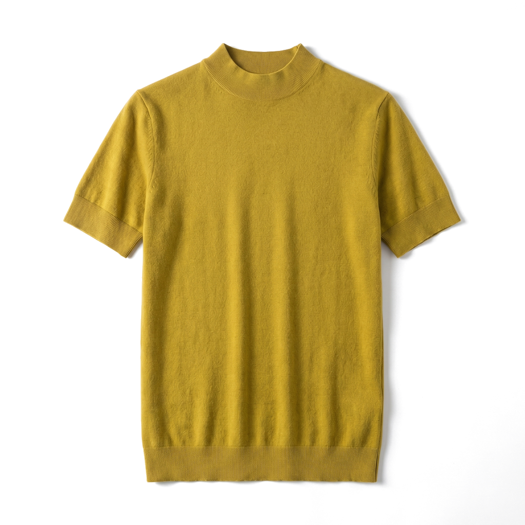 Devon Wool Knit Tee - Color:Yellow;Size:105