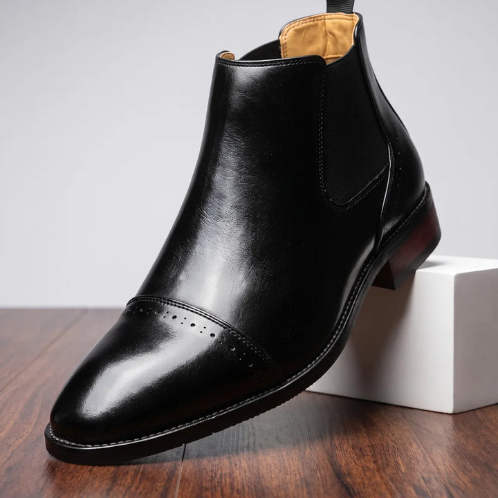 Men's Black Lipton Mid Chelsea Boots