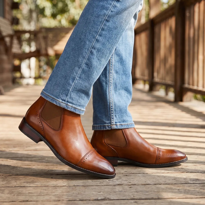 Men's Brown Lipton Mid Chelsea Boots