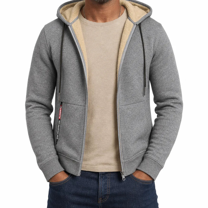 Douglas Full Zip Hoodie - Color:Gray;Size:XS