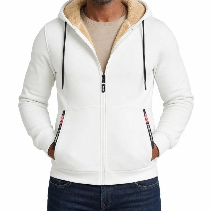 Douglas Full Zip Hoodie - Color:White;Size:XS