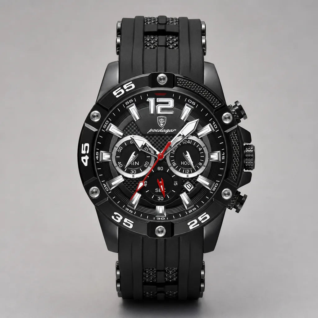 Drake Quartz Pro Watch - Color:Black