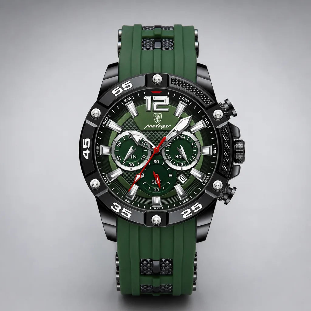 Drake Quartz Pro Watch - Color:Green