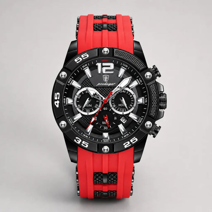 Drake Quartz Pro Watch - Color:Red
