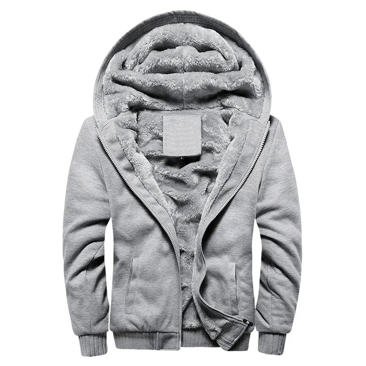 Drew | Men's Hooded Fleece Jacket - Size:XS;Color:Grey