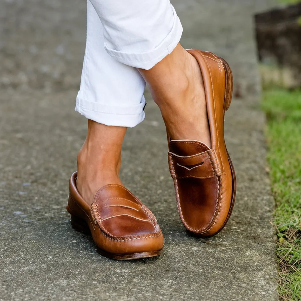 Duffy | Women's Orthopedic Loafers  - Color:Brown;Size:34