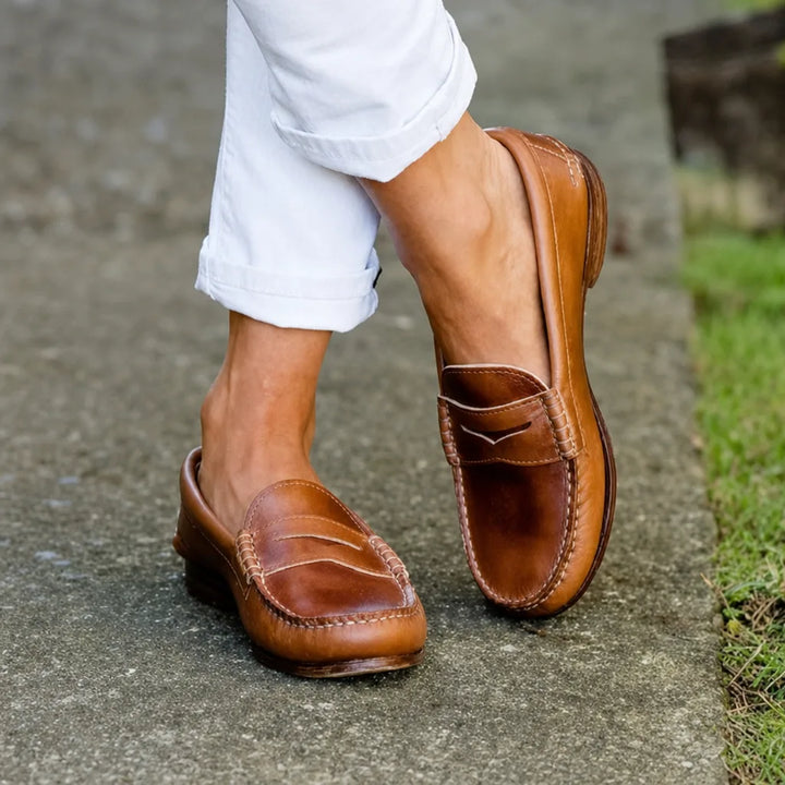 Duffy | Women's Orthopedic Loafers  - Color:Brown;Size:34