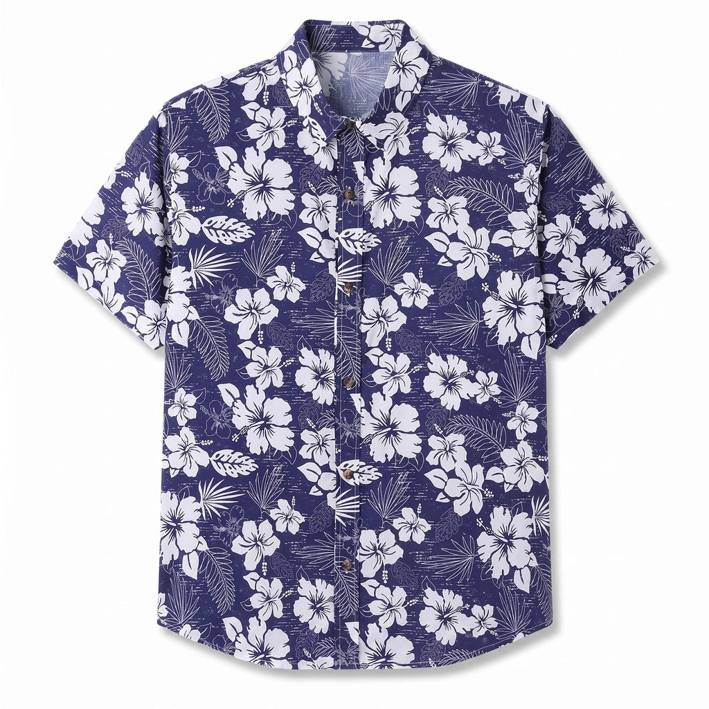 Dylan Floral Shirt - Color:Blue/White;Size:XS