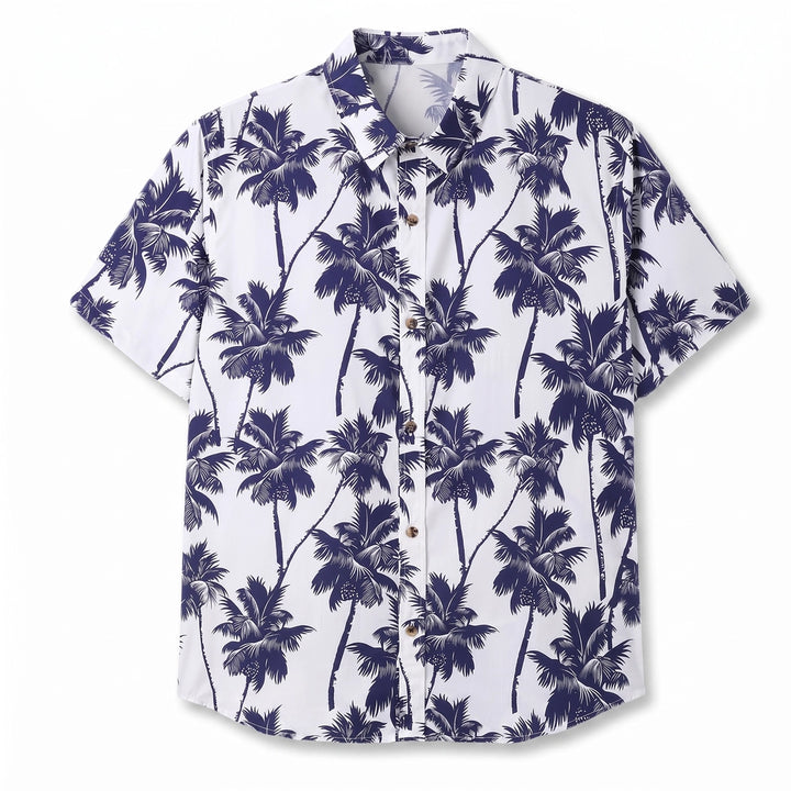 Dylan Floral Shirt - Color:White/Blue;Size:XS