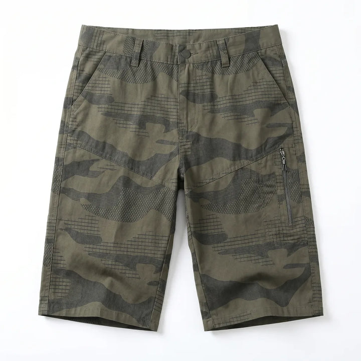 Eaton Camo Shorts - Color:Army Green;Size:M