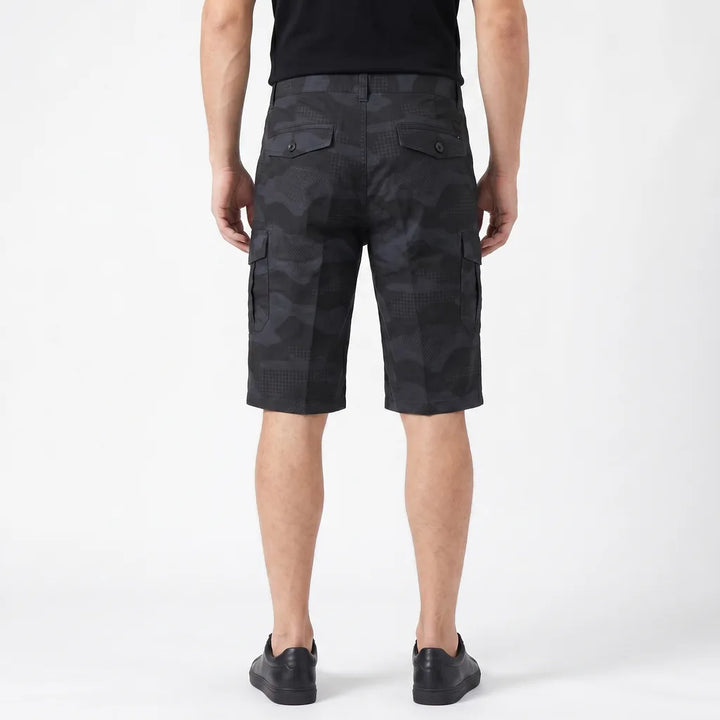 Men's Black Eaton Camo Shorts