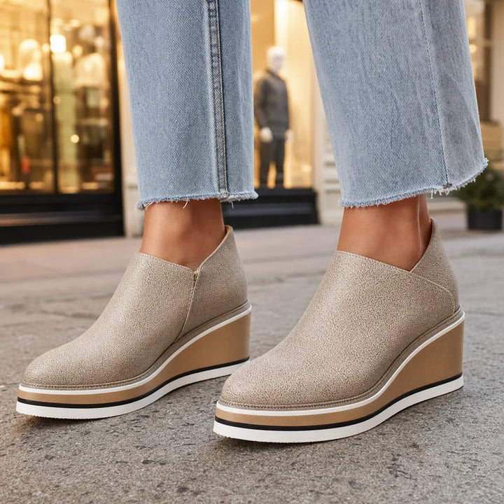 Women's Brown Egerton Wedge Ankle Boots