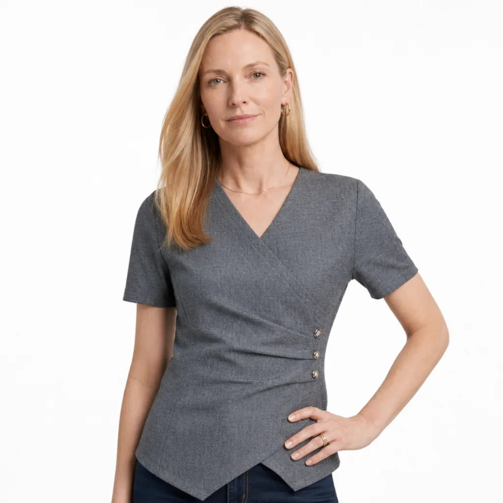 Nolan Asymmetric V-Neck T-Shirt