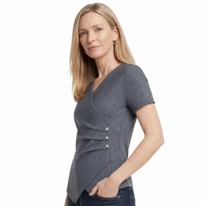 Nolan Asymmetric V-Neck T-Shirt