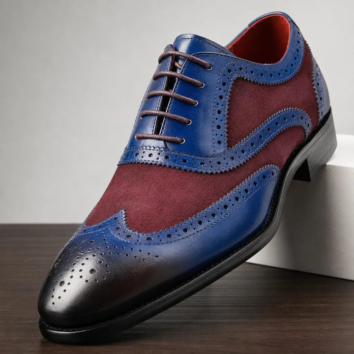 Men's Blue Stratton Leather Brogues
