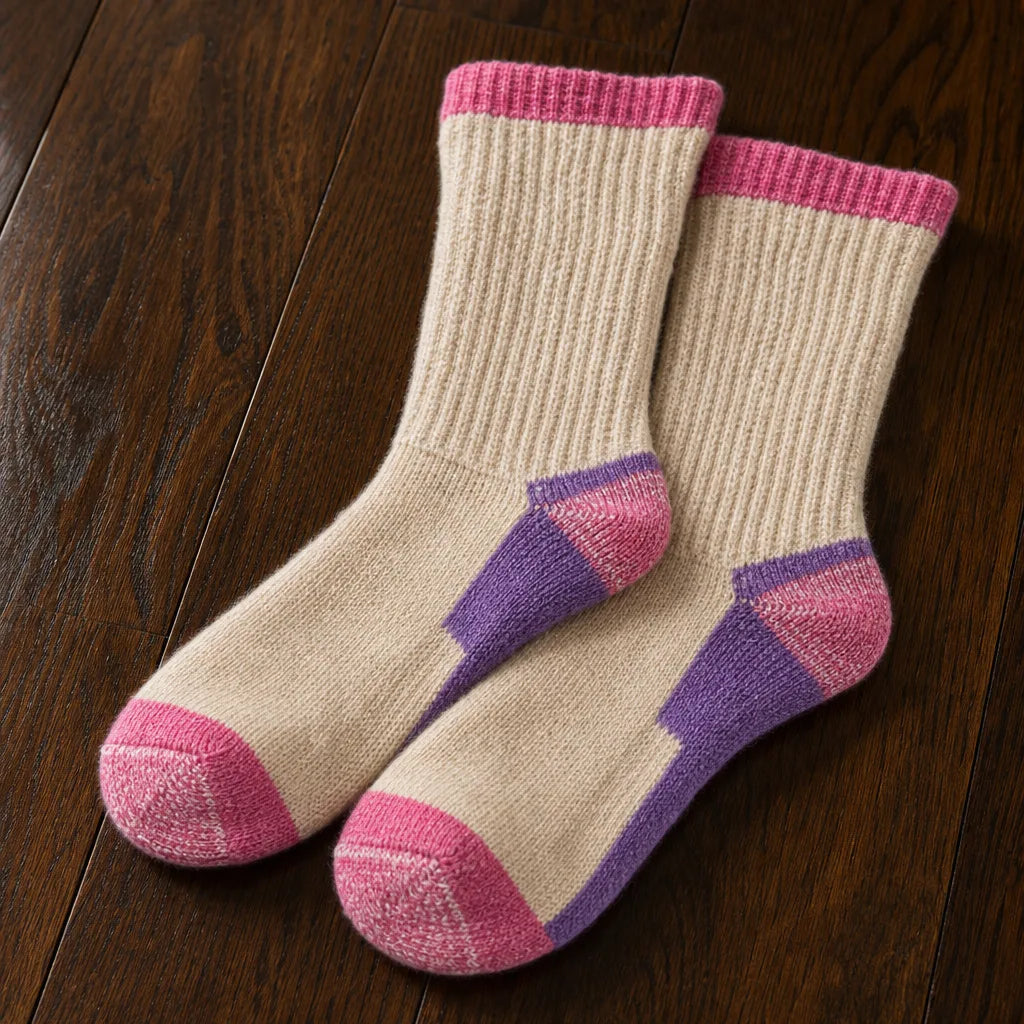 Men's Red Elijah Merino Wool Socks
