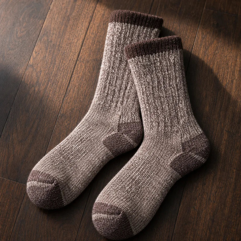 Men's Brown Elijah Merino Wool Socks