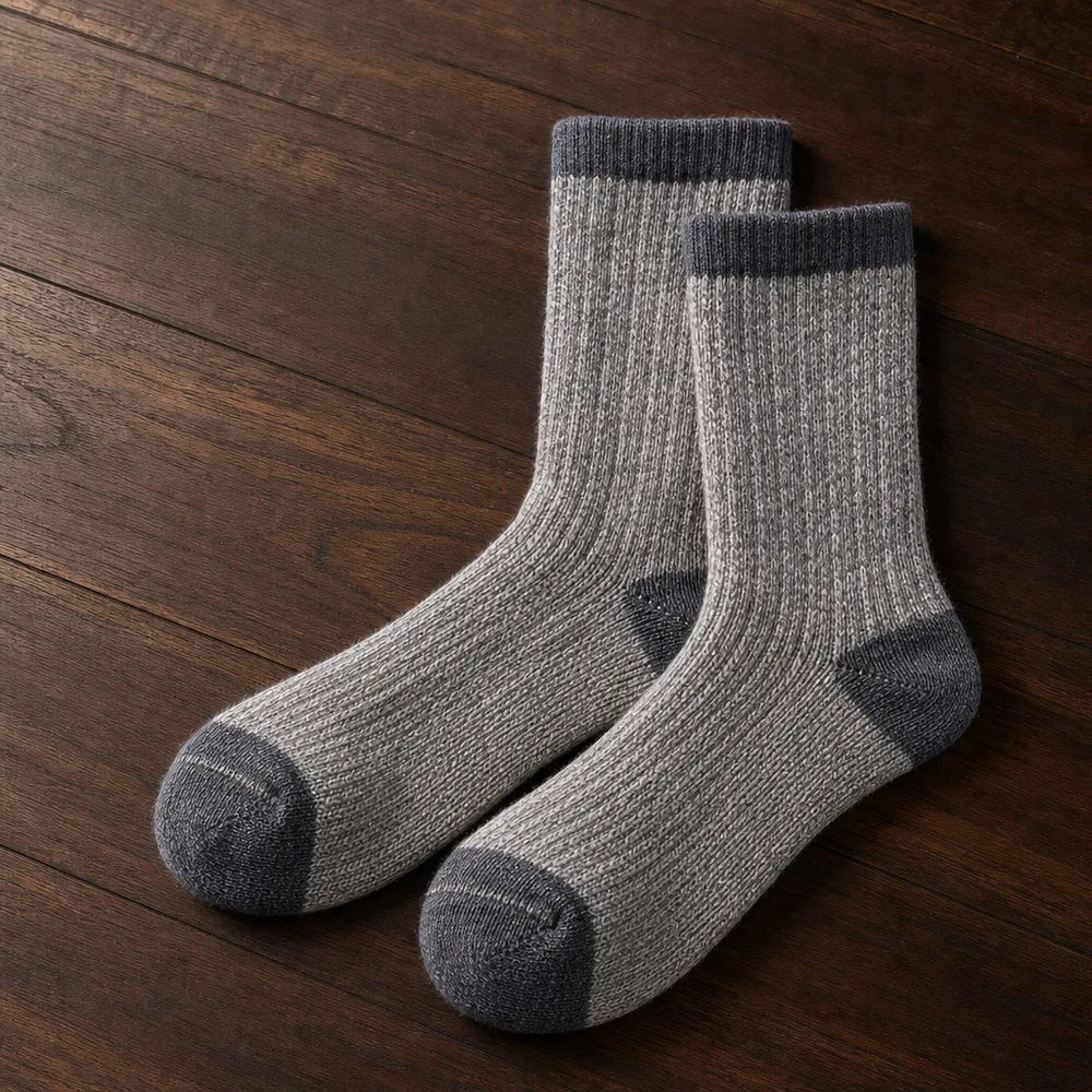 Men's Gray Elijah Merino Wool Socks