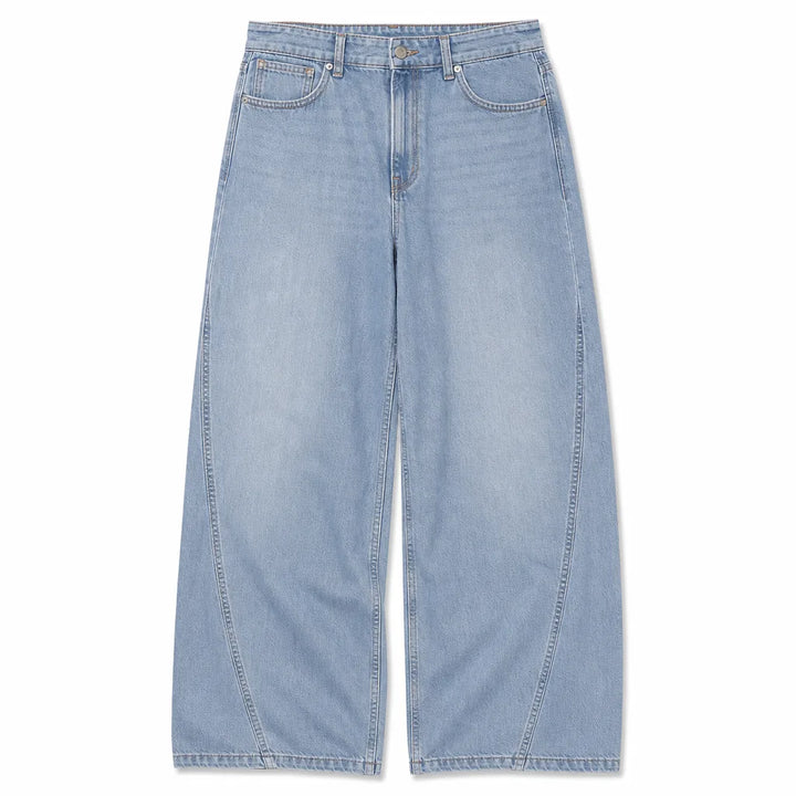 Elis Barrel Jeans - Color:Blue;Size:XS