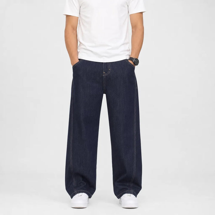 Men's Gray Archibald Cotton Barrel Jeans
