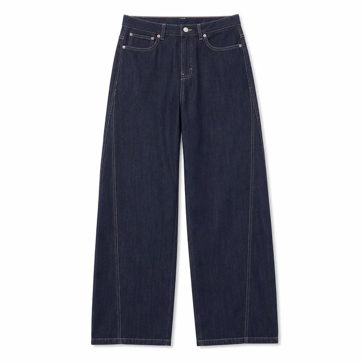 Elis Barrel Jeans - Color:Gray;Size:XS