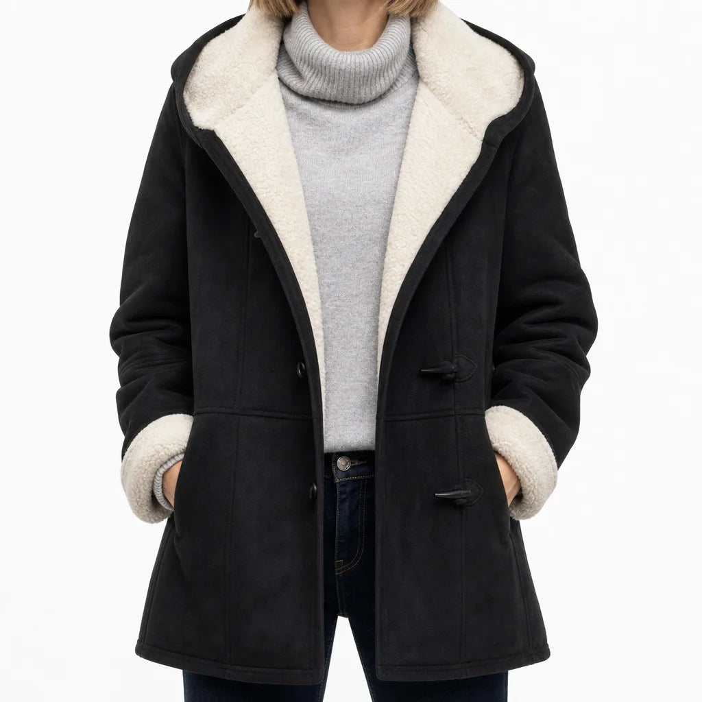 Elissa Hooded Jacket - Color:Black;Size:XS