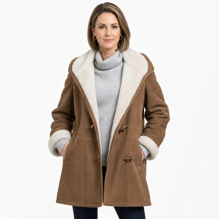 Women's Brown Sawyer Fur Collar Jacket