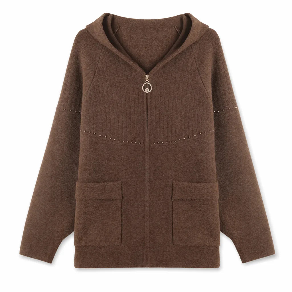 Elizabeth Detailed Jacket - Color:Brown;Size:S