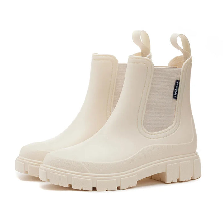 Ella | Women's Waterproof Stylish Chelsea Boots  - Size:36;Color:Beige