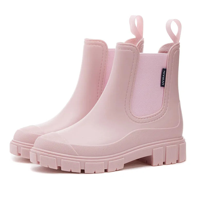 Ella | Women's Waterproof Stylish Chelsea Boots  - Size:36;Color:Pink