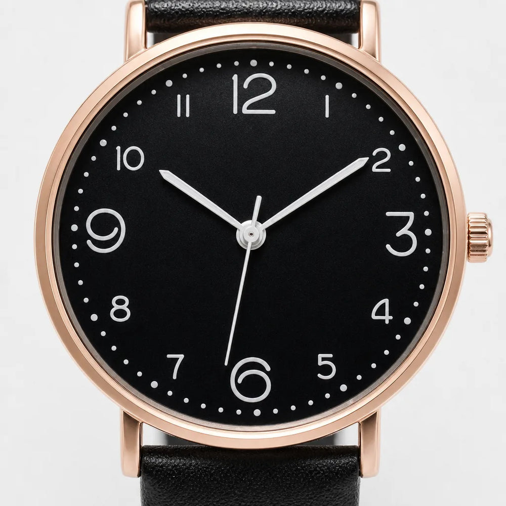 Women's Black Monroe Minimal Quartz Watch