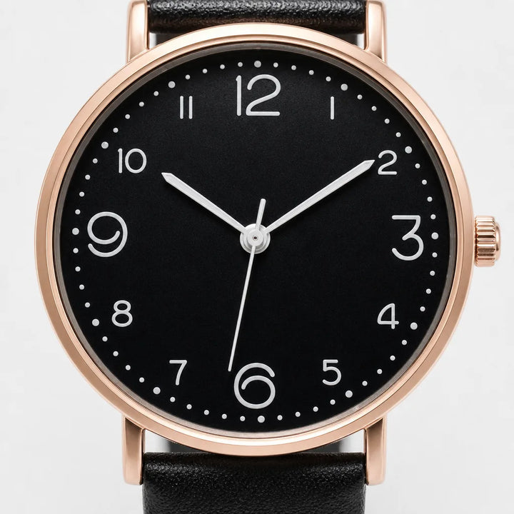 Women's Black Monroe Minimal Quartz Watch
