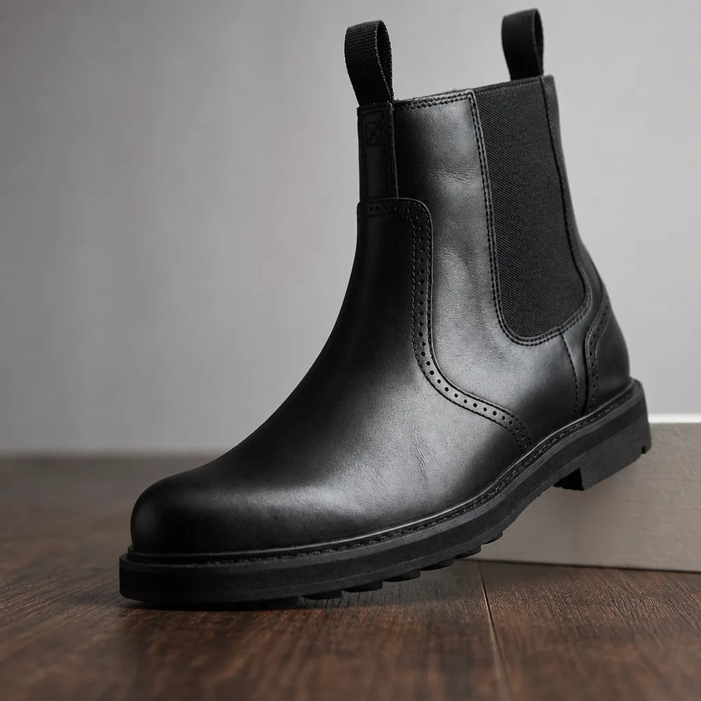 Ellery | Men's Suede Chelsea Boots - Color:Black;Size:39