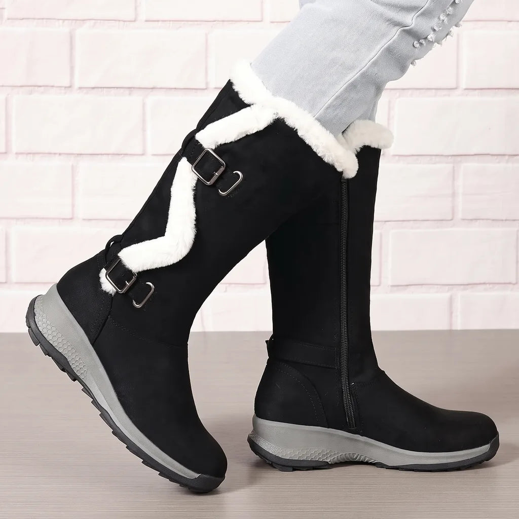 Elliott |  Women's Orthopedic Knee High Boots - Color:Black;Size:36