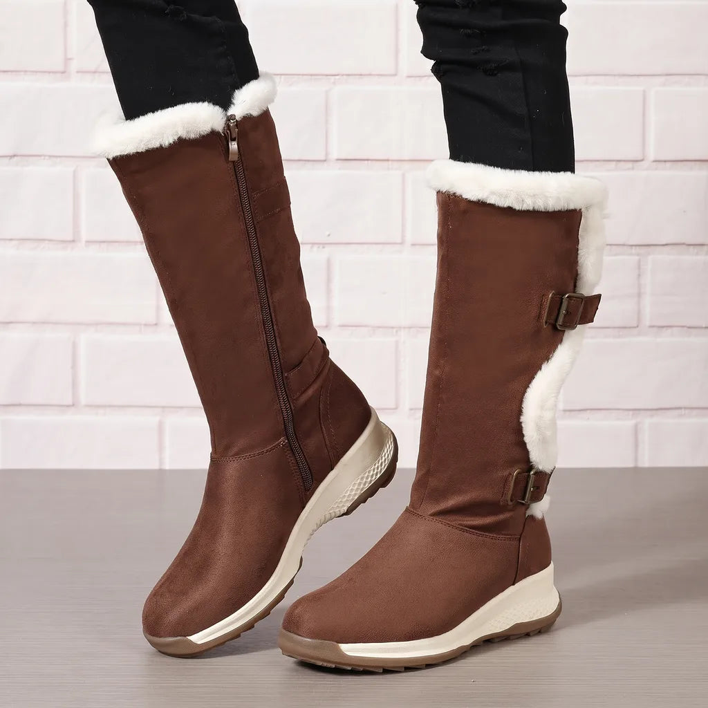 Women's Brown Elliott Mid-Calf Boots