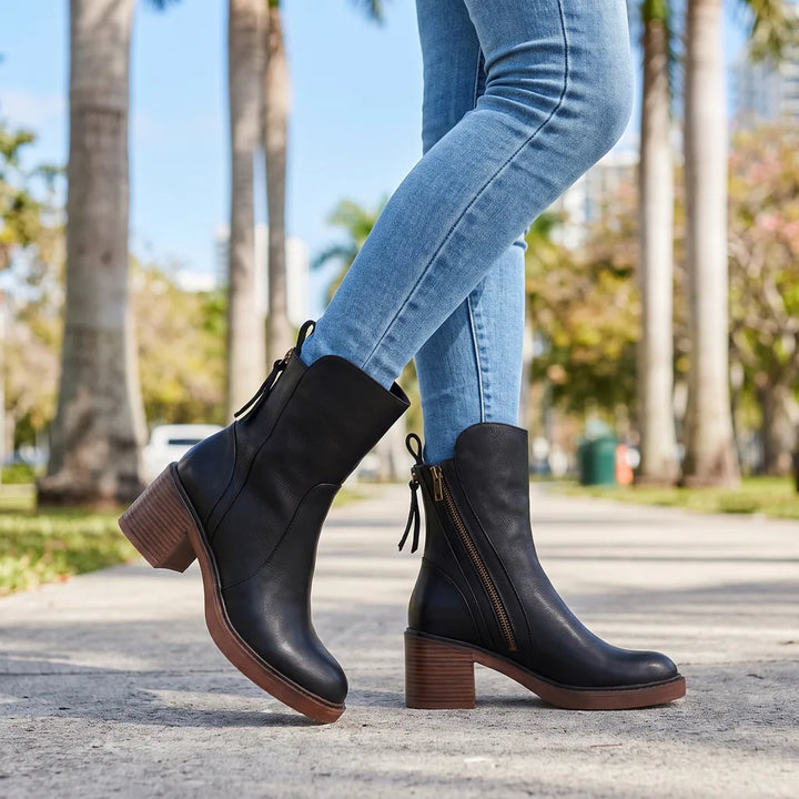 Women's Black Penelope Platform Ankle Boots