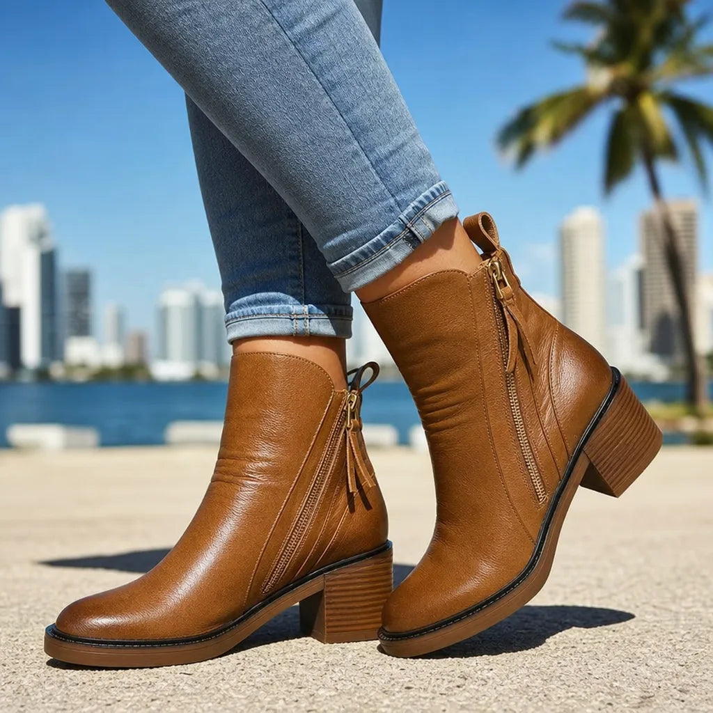 Women's Brown Penelope Platform Ankle Boots