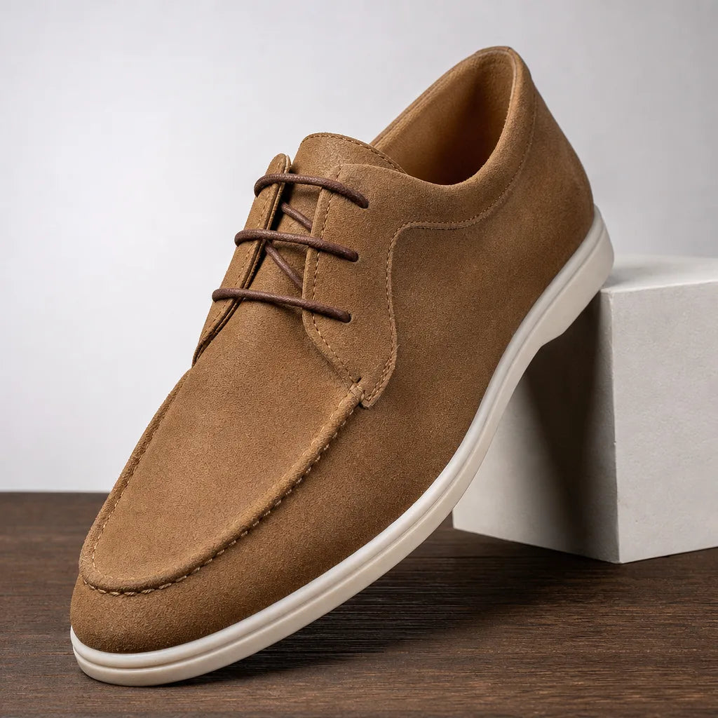 Ellis | Fall Suede Luxury Loafers - Color:Beige;Size:38