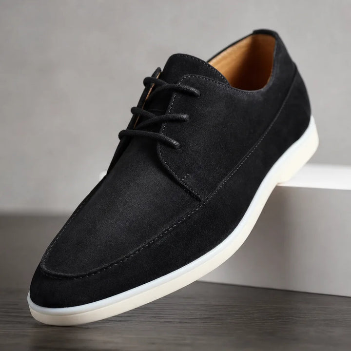 Ellis | Fall Suede Luxury Loafers - Color:Black;Size:38