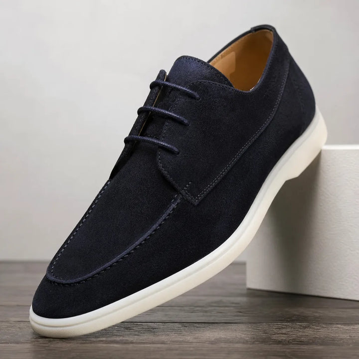 Ellis | Fall Suede Luxury Loafers - Color:Blue;Size:38