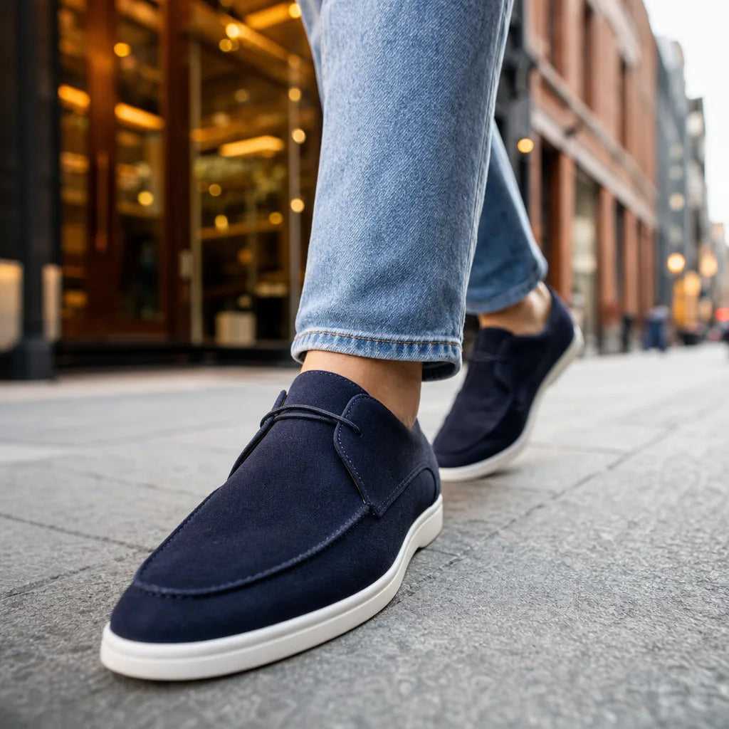 Men's Blue Reeves Lace Up Sneakers