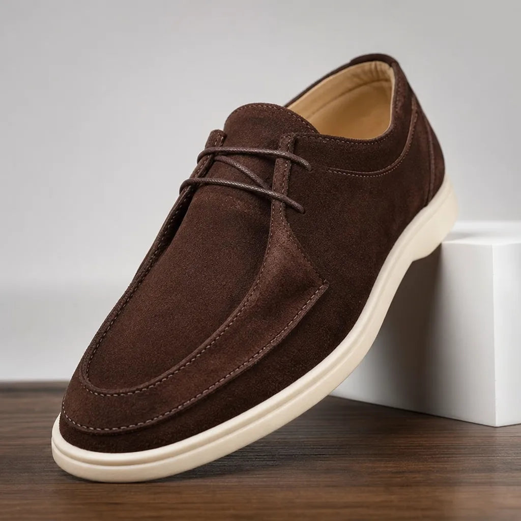 Ellis | Fall Suede Luxury Loafers - Color:Brown;Size:38