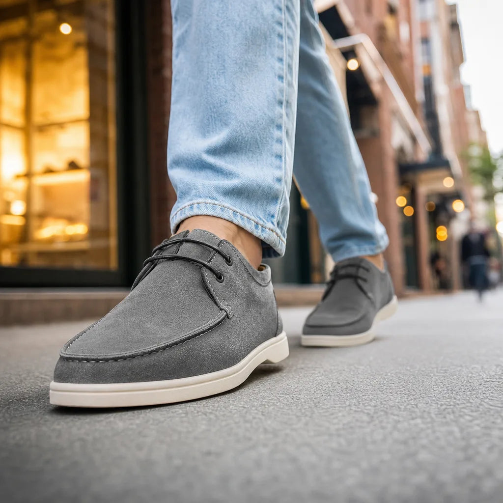 Men's Gray Reeves Lace Up Sneakers